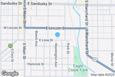 Map image of the property - 406 E Lima St