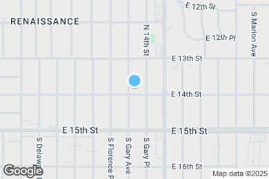 Map image of the property - 1343 S Gary Ave