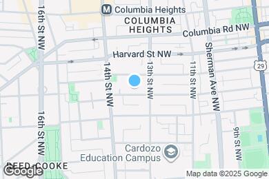 Map image of the property - 1321 Fairmont St NW
