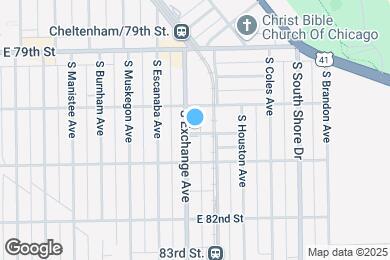 Map image of the property - 8027 S Exchange Ave