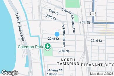 Map image of the property - 1031 22nd St