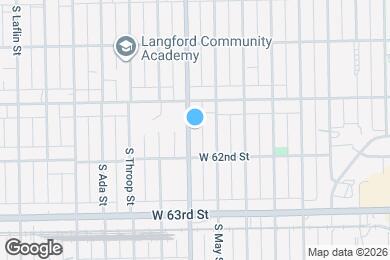 Map image of the property - 6131 S Racine Ave
