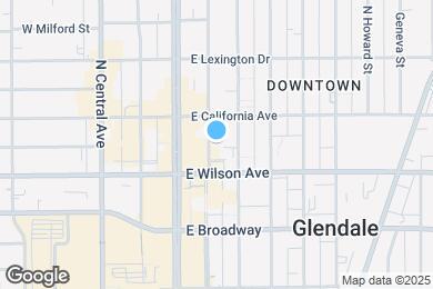 Map image of the property - Charming Studio in The Heart Of Glendale