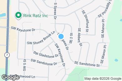 Map image of the property - 1805 SW Speas Dr