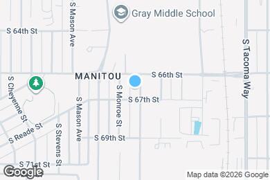 Map image of the property - 6618 S Madison St