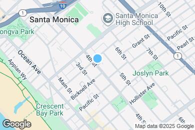 Map image of the property - 2015-2019 4th Street in Santa Monica - steps to Main St. and the beach!
