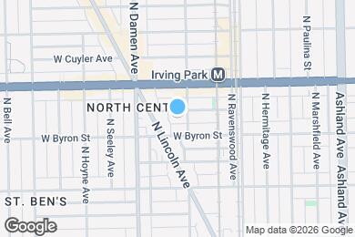 Map image of the property - 1911 W Larchmont Ave