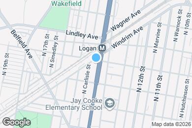 Map image of the property - 4944 N Broad St