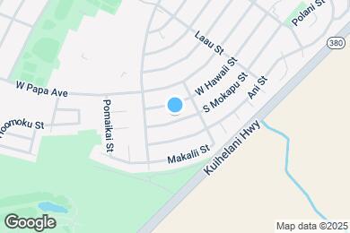 Map image of the property - 384 S Mokapu St