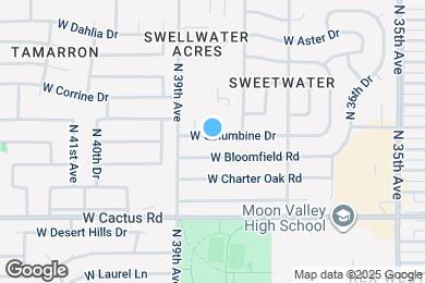Map image of the property - 3819 W Columbine Dr