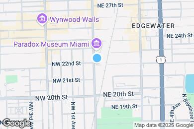 Map image of the property - 21 NE 22nd St