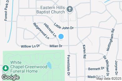 Map image of the property - 3309 Hillcrest Ln