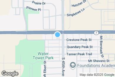 Map image of the property - 4457 Crestone Peak St