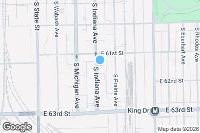 Map image of the property - 6133 S Indiana Ave