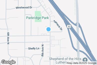 Map image of the property - 1001 10th Ave N