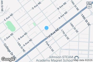 Map image of the property - 1617 A Ave NE