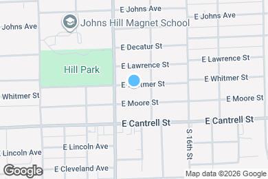 Map image of the property - 1303 E Whitmer St