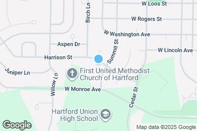 Map image of the property - 615 Harrison St