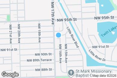 Map image of the property - 9230 NW 16th Ave