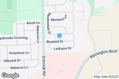 Map image of the property - 454 Bluebird Dr