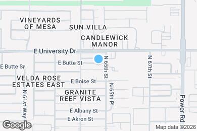 Map image of the property - 6441 E Butte St