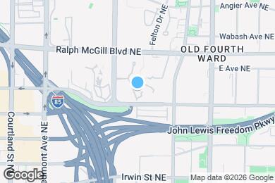 Map image of the property - 1215 McGill Park Ave NE