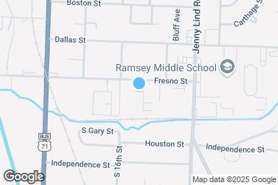 Map image of the property - Ramsey Square Apartments