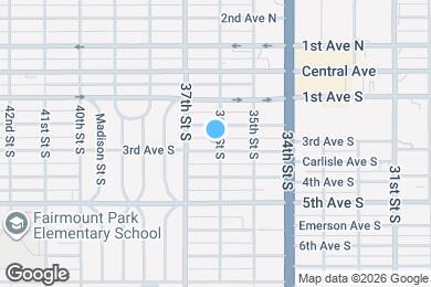 Map image of the property - 3601 3rd Ave S