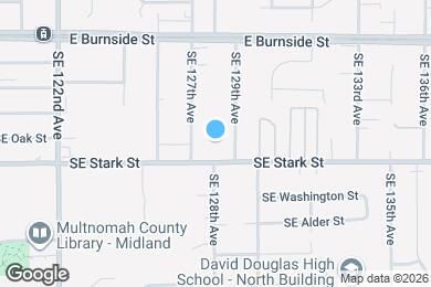 Map image of the property - 12815 SE Stark St