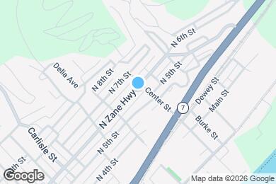 Map image of the property - 438 N Zane Hwy
