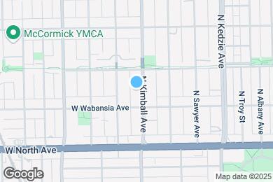 Map image of the property - 1722 N Kimball Ave