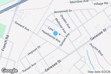 Map image of the property - 110 Hawthorne Ave