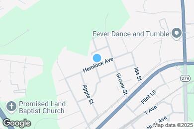 Map image of the property - 1808 Hemlock Ave