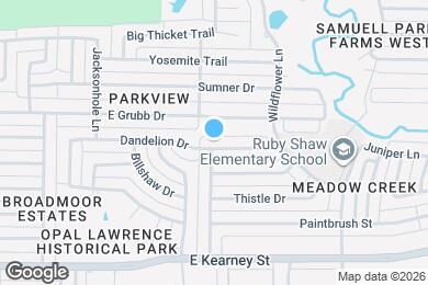 Map image of the property - 1011 Dandelion Dr