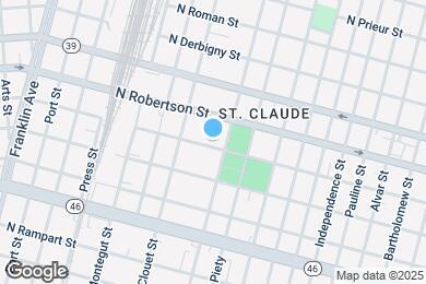 Map image of the property - 3149 N Villere St