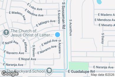 Map image of the property - 7552 E Natal Ave