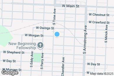 Map image of the property - 1022 W Morgan St