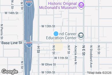 Map image of the property - 1233 N G St