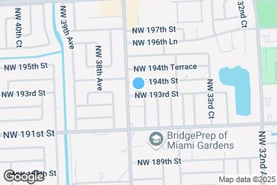 Map image of the property - 3621 NW 193rd St