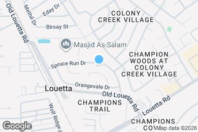 Map image of the property - 17003 Spruce Run Dr