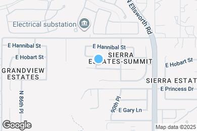 Map image of the property - 8956 E Hillview St