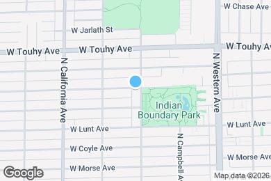 Map image of the property - 7056 N Rockwell St