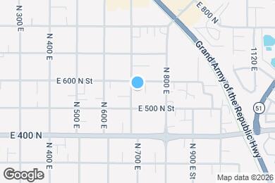 Map image of the property - 548 N 700 E