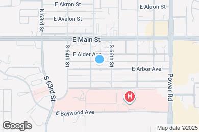 Map image of the property - 6524 E Arbor Ave