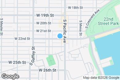 Map image of the property - 527 W 22nd St