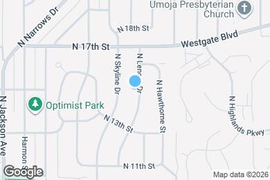 Map image of the property - 1346 N Lenore Dr
