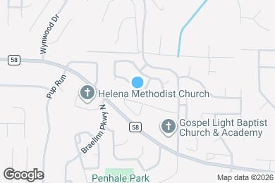 Map image of the property - 182 Cedar Bend Dr