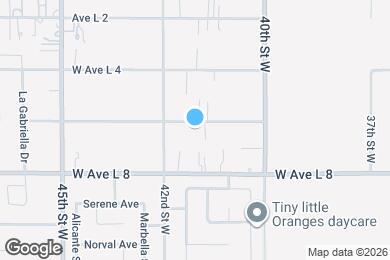 Map image of the property - 4124 W Avenue L6