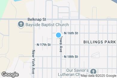 Map image of the property - 1613 Iowa Ave