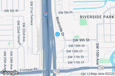 Map image of the property - Riverside Manor/N'ice Apartments - 889 Riverside Drive, Ft. Lauderdale, FL 33312